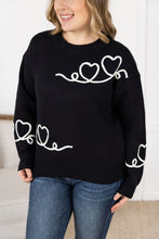 Load image into Gallery viewer, Black Hearts Sweater
