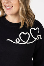 Load image into Gallery viewer, Black Hearts Sweater
