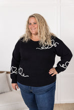 Load image into Gallery viewer, Black Hearts Sweater
