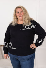 Load image into Gallery viewer, Black Hearts Sweater
