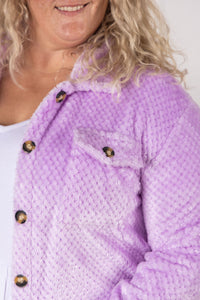 Fleece Shacket - Lavender