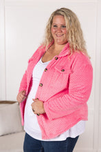 Load image into Gallery viewer, Fleece Shacket - Pink
