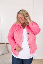 Load image into Gallery viewer, Fleece Shacket - Pink
