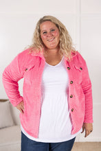 Load image into Gallery viewer, Fleece Shacket - Pink
