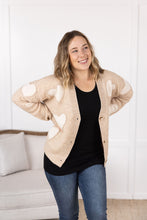 Load image into Gallery viewer, Sweetheart Cardigan - Tan
