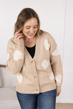 Load image into Gallery viewer, Sweetheart Cardigan - Tan
