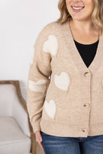 Load image into Gallery viewer, Sweetheart Cardigan - Tan
