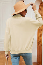 Load image into Gallery viewer, Half Zip Dropped Shoulder Sweatshirt (multiple color options)
