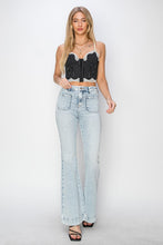 Load image into Gallery viewer, Risen High Rise Front Patch Pocket Flare Jeans
