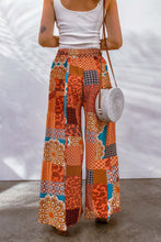 Load image into Gallery viewer, Drawstring Printed Wide Leg Pants (multiple color/print options)
