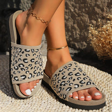 Load image into Gallery viewer, Leopard Open Toe Sandals (multiple color options)
