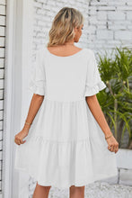 Load image into Gallery viewer, Mandy V-Neck Flounce Sleeve Tiered Dress (multiple color options)
