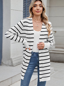 Open Front Long Sleeve Cardigan (multiple color options)