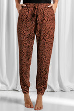 Load image into Gallery viewer, Leopard Drawstring Pocketed Pants (multiple color options)
