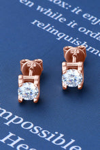 Load image into Gallery viewer, Moissanite 925 Sterling Silver Stud Earrings (rose gold or silver)
