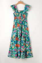 Load image into Gallery viewer, Tiered Ruffled Printed Sleeveless Dress
