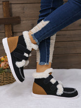 Load image into Gallery viewer, Faux Fur Round Toe Flat Boots (multiple color options)
