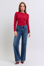 Load image into Gallery viewer, Judy Blue Raw Hem Mid Rise Jeans
