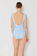 Load image into Gallery viewer, Seascape Dreams Faux Wrap One-Piece Swimsuit
