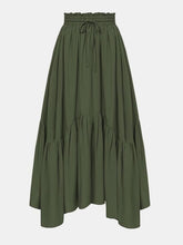 Load image into Gallery viewer, Smocked Waist Band Ruched Layered Skirt (multiple color options)
