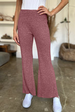 Load image into Gallery viewer, Ribbed High Waist Flare Pants (multiple color options)
