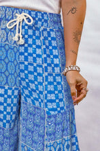 Load image into Gallery viewer, Drawstring Printed Wide Leg Pants (multiple color/print options)
