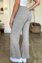 Load image into Gallery viewer, Ribbed High Waist Flare Pants (multiple color options)
