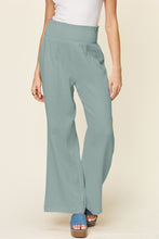 Load image into Gallery viewer, Texture Smocked Waist Wide Leg Pants (multiple color options)

