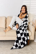 Load image into Gallery viewer, Checkered Decorative Throw Blanket (multiple color options)
