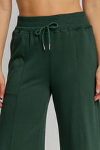 Load image into Gallery viewer, Drawstring Wide Leg Pants with Pockets in Evergreen
