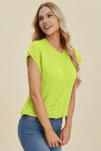 Load image into Gallery viewer, Cable-Knit Round Neck Cap Sleeve Sweater (multiple color options)
