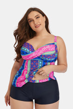 Load image into Gallery viewer, Printed Crisscross Cutout Two-Piece Swim Set (multiple color options)
