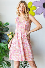 Load image into Gallery viewer, Floral V-Neck Tank Dress with Pockets
