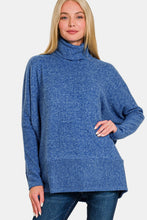 Load image into Gallery viewer, Brushed Melange Hacci Turtleneck Sweater
