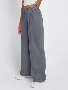 Elastic Waist Wide Leg Pants (multiple color options)