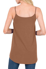 Load image into Gallery viewer, Spaghetti Strap V-Neck Flowy Tunic Cami (multiple color options)
