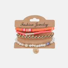 Load image into Gallery viewer, Soft Pottery Bead Bracelet Set (multiple color options)
