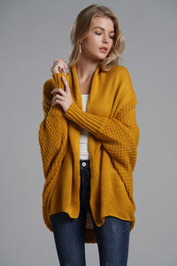 Open Front Batwing Sleeve Cardigan (multiple color options)