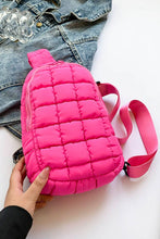 Load image into Gallery viewer, Quilted Nylon Crossbody  Bag  (multiple color options)
