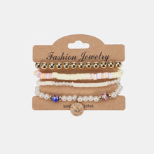 Load image into Gallery viewer, Soft Pottery Bead Bracelet Set (multiple color options)
