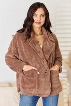 Load image into Gallery viewer, Double Breasted Fuzzy Coat
