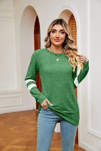 Round Neck Long Sleeve Top (multiple color options)