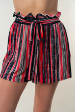Load image into Gallery viewer, High Waisted Striped Shorts
