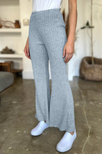 Load image into Gallery viewer, Ribbed High Waist Flare Pants (multiple color options)
