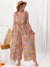 Load image into Gallery viewer, Printed Wide Leg Sleeveless Jumpsuit
