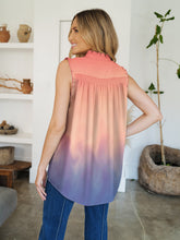 Load image into Gallery viewer, Frill Printed Mock Neck Top (multiple color options)
