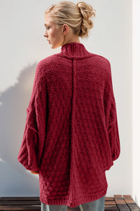 Open Front Long Sleeve Cardigan (multiple color options)