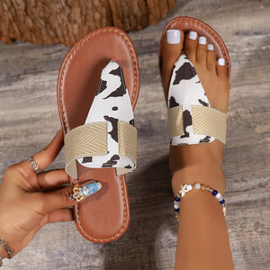 Animal Print Open Toe Sandals (multiple color options)