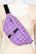 Load image into Gallery viewer, Carabiner Bubble Texture Quilted Sling Bag (multiple color options)
