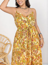 Load image into Gallery viewer, Printed V-Neck Maxi Cami Dress
